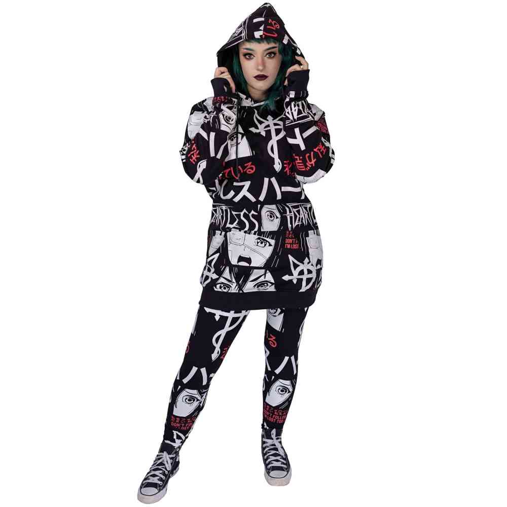 Heartless - I'M LOST Kapuzenpullover/hoodie - Schwarz/Rot